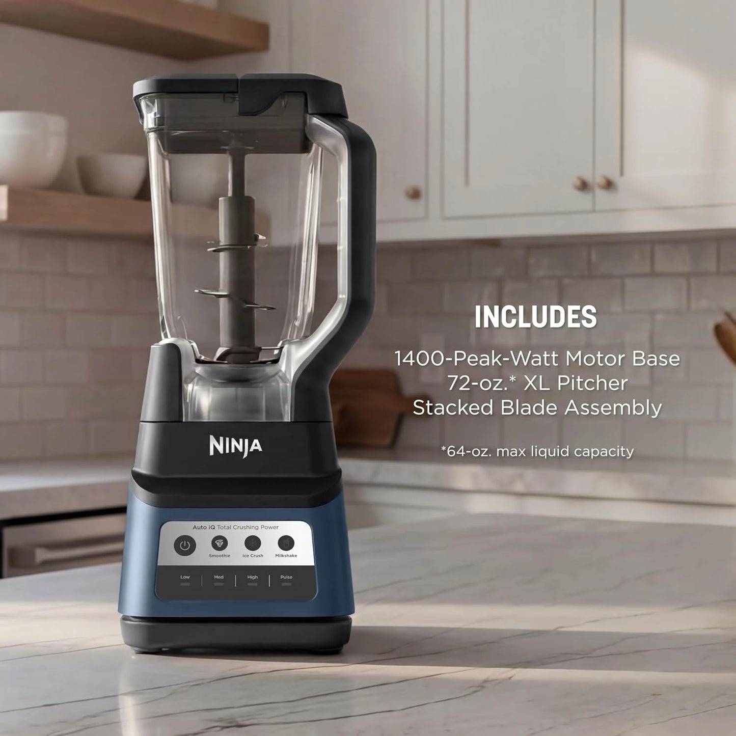 Ninja Professional Plus Blender, Auto-iQ, 1400W, 72oz Pitcher, BN701BLBRN