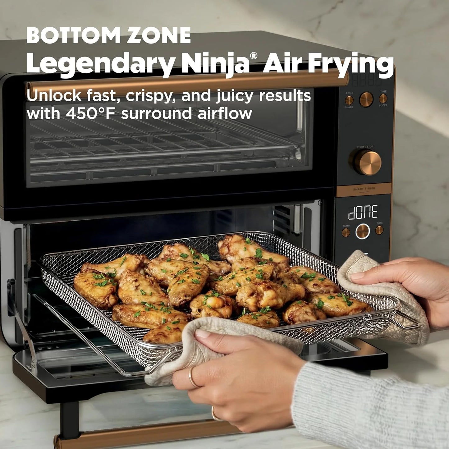 Ninja Double Oven Pro Smart XL, 30.2 Qt, 12-in-1, Onyx, DCT801BK