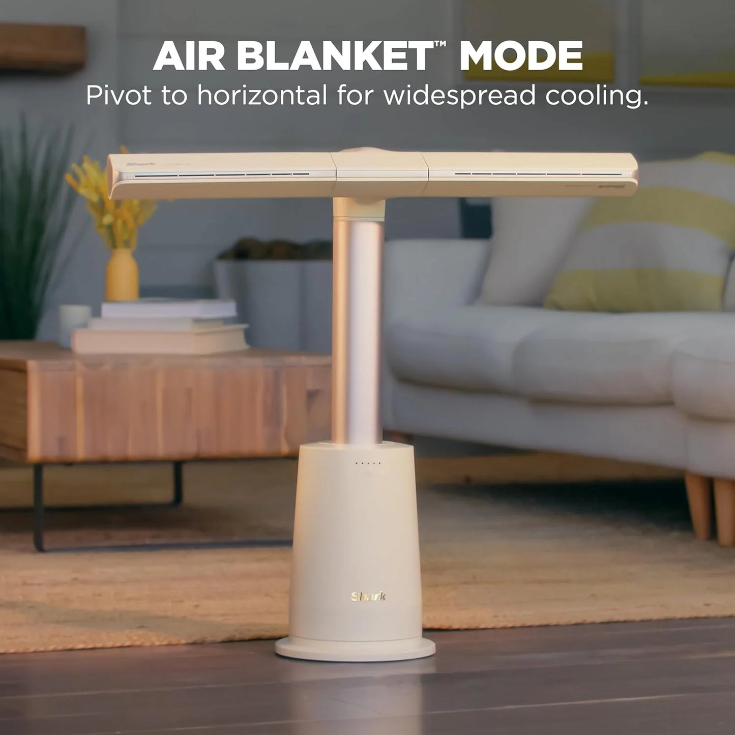 Shark TurboBlade Bladeless Tower Fan, Butter Yellow, TF202SYL