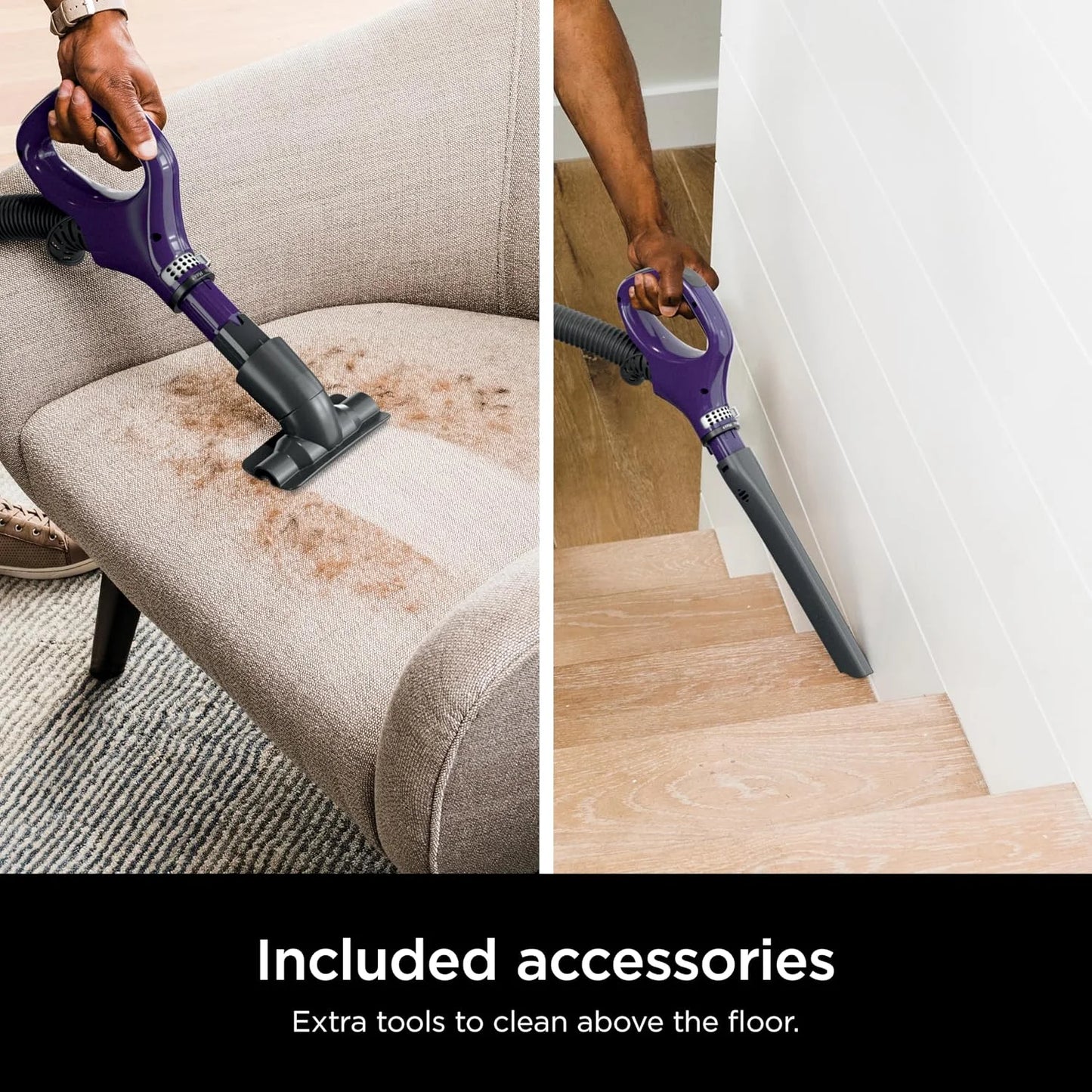 Shark Lift-Away Upright Vacuum, PowerFins, No Hair Wrap, Eggplant, ZD201