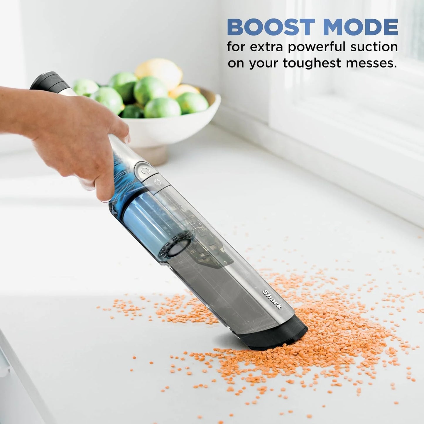 Shark WANDVAC Power PET Cordless Hand Vac, White, WV410WH