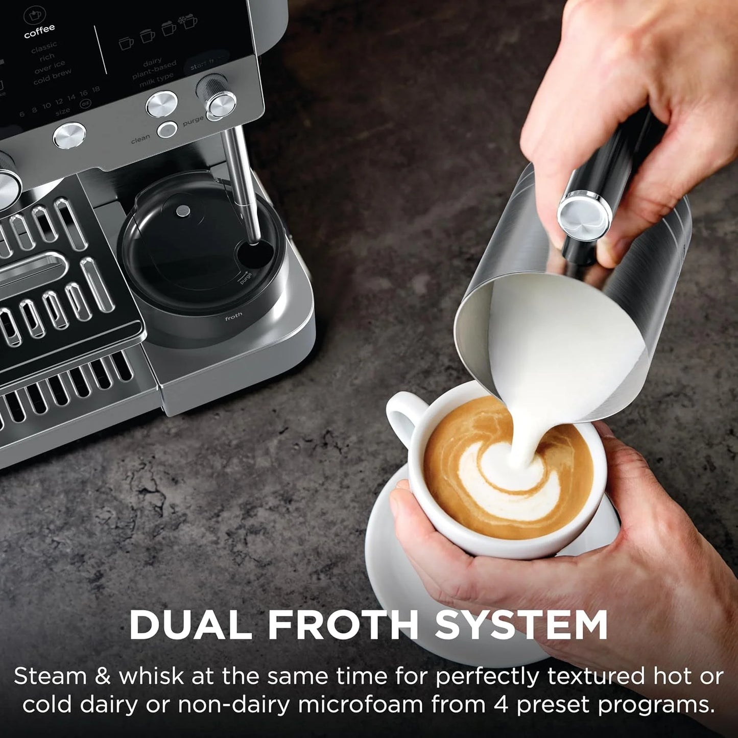 Ninja Luxe Café Premier Espresso & Rapid Cold Brew, Gunmetal, ES601GM