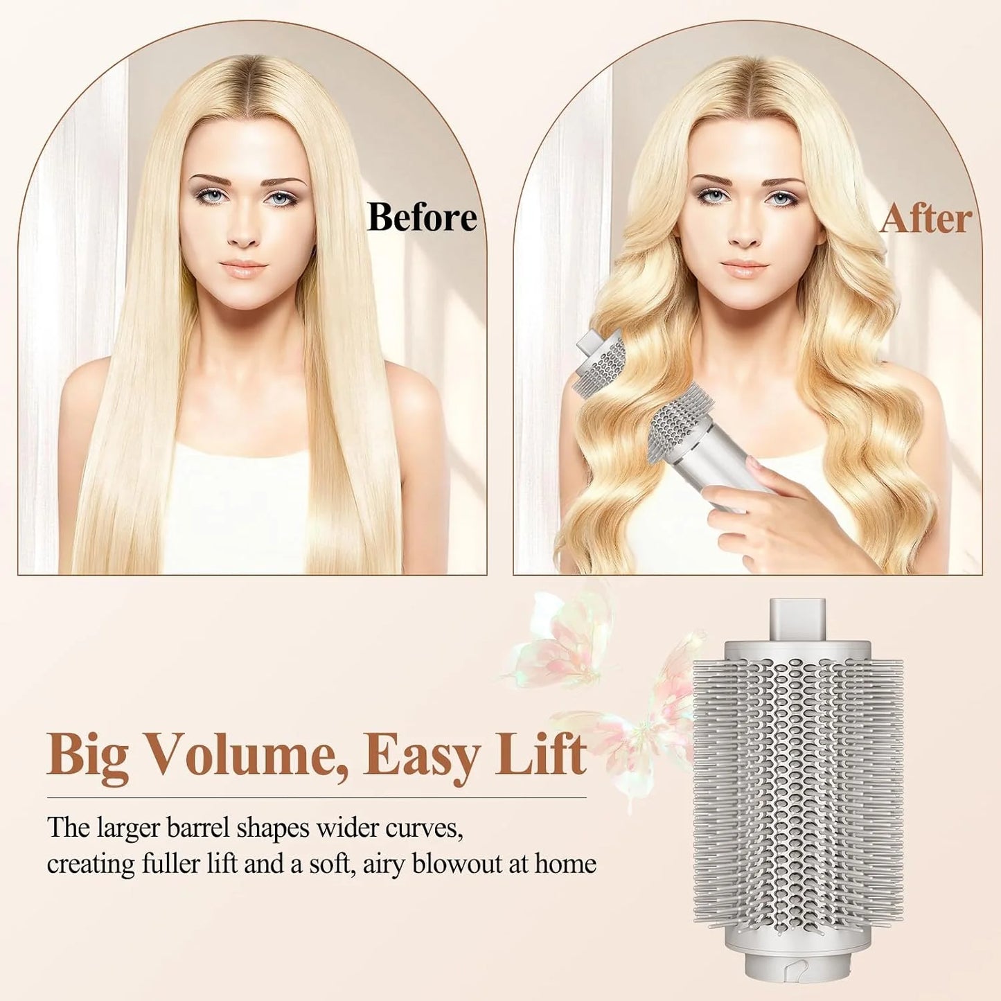 Large Round Volumizing Brush for Shark FlexStyle Attachment