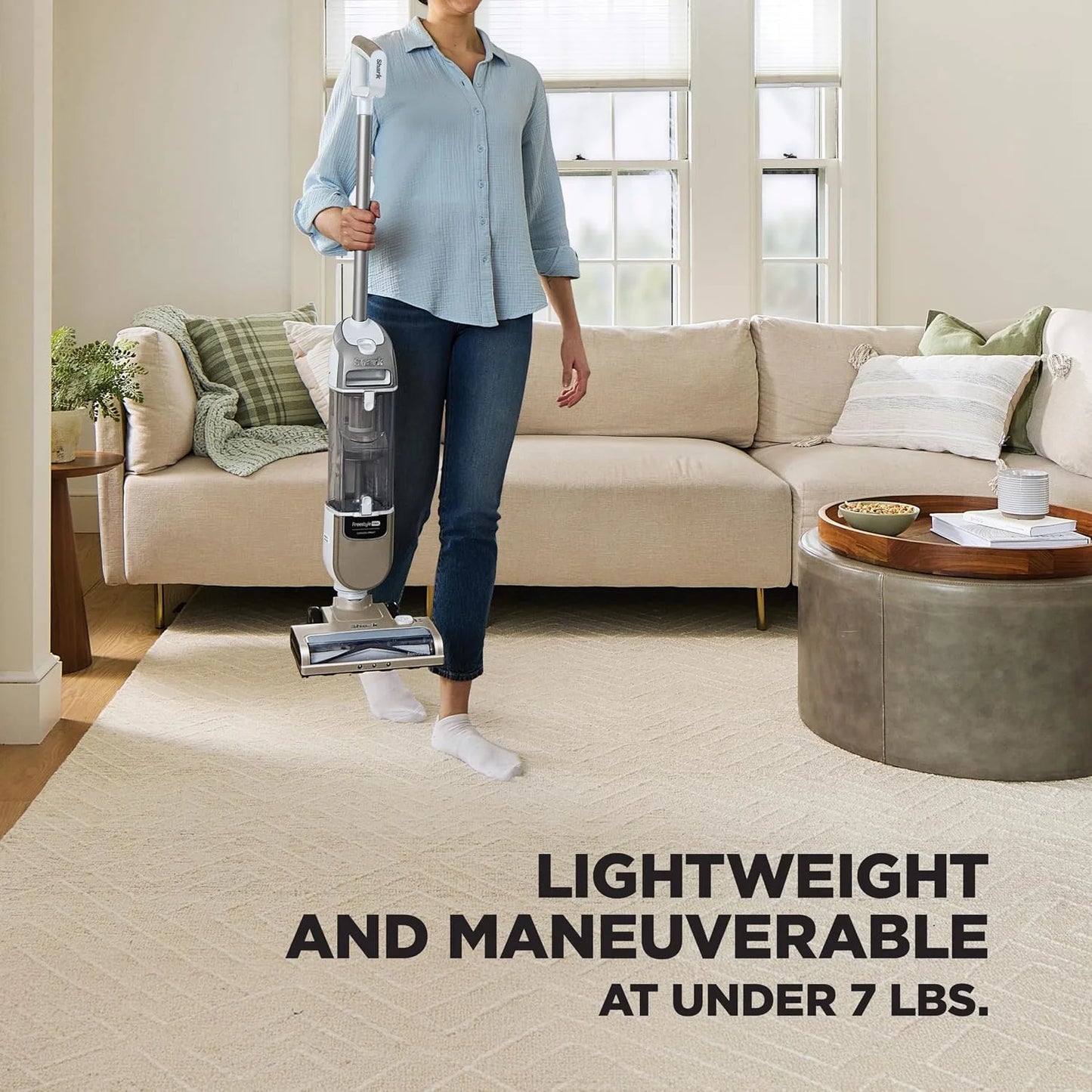 Shark Freestyle Max Cordless Upright Vacuum, Stone, SV2002HST