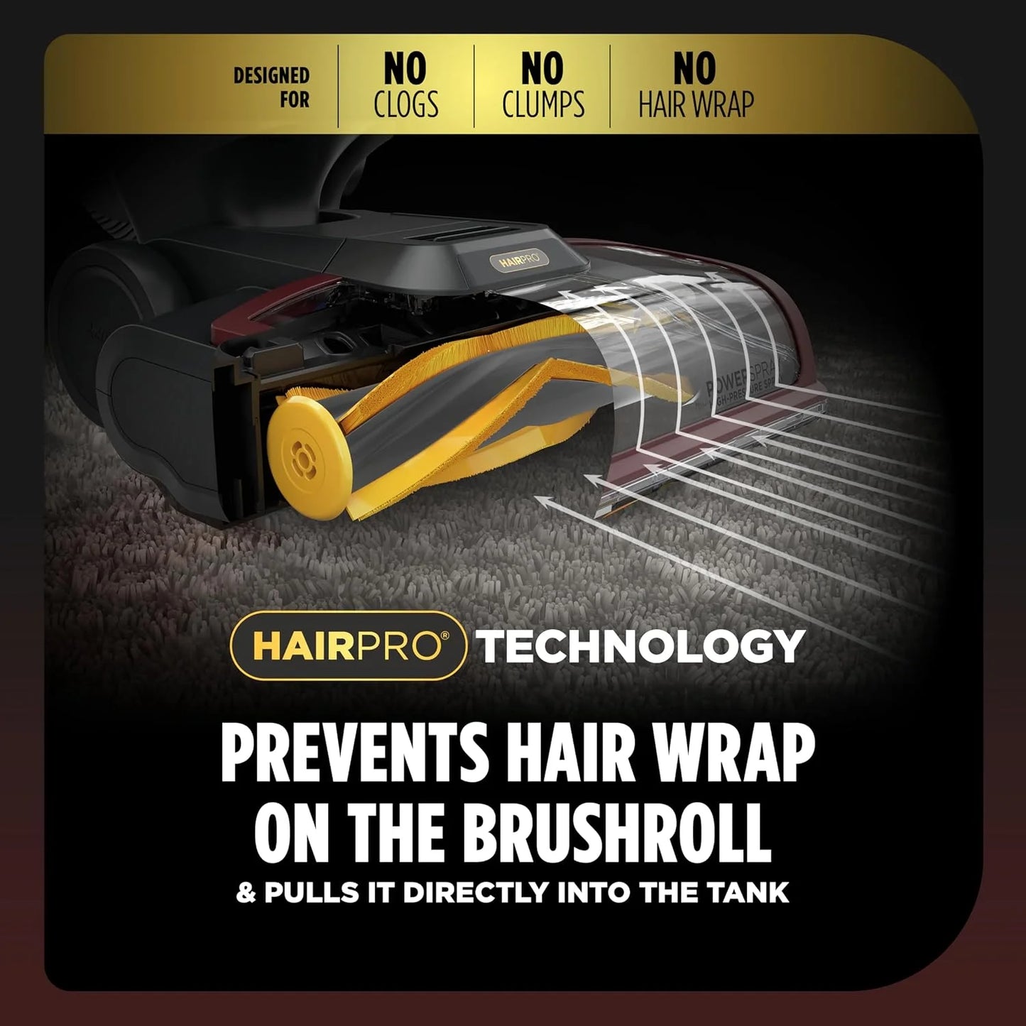 Shark CarpetXpert HairPro, Upright Carpet & Area Rug Cleaner, EX221BRN