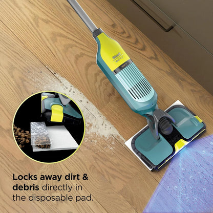 Shark VACMOP Reveal Cordless Vacuum & Spray Mop, Green, VM401