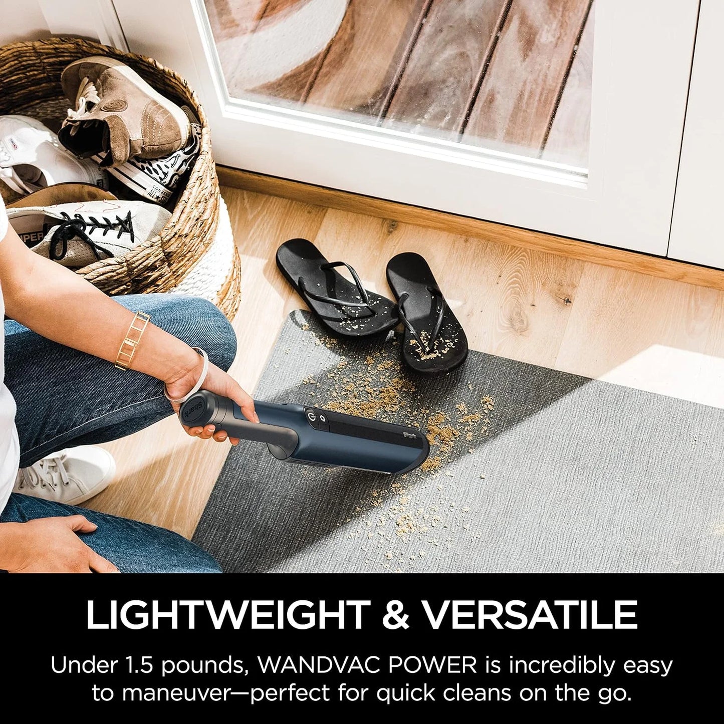 Shark WANDVAC Cordless Hand Vacuum, Dark Blue, WV410BL