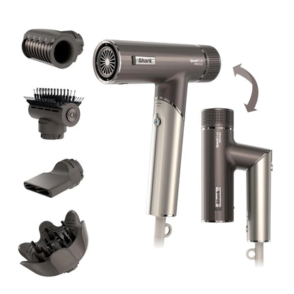 Shark SpeedStyle Pro Flex High-Velocity Dryer, Scalp Shield, HD542