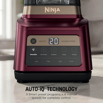 Ninja Professional Plus Kitchen System, 1400WP, Auto-iQ, Red, BN801RD1BRN