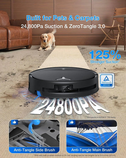 ECOVACS DEEBOT T80S Omni Robot Vacuum and Mop, 24800Pa Suction, 2026 New