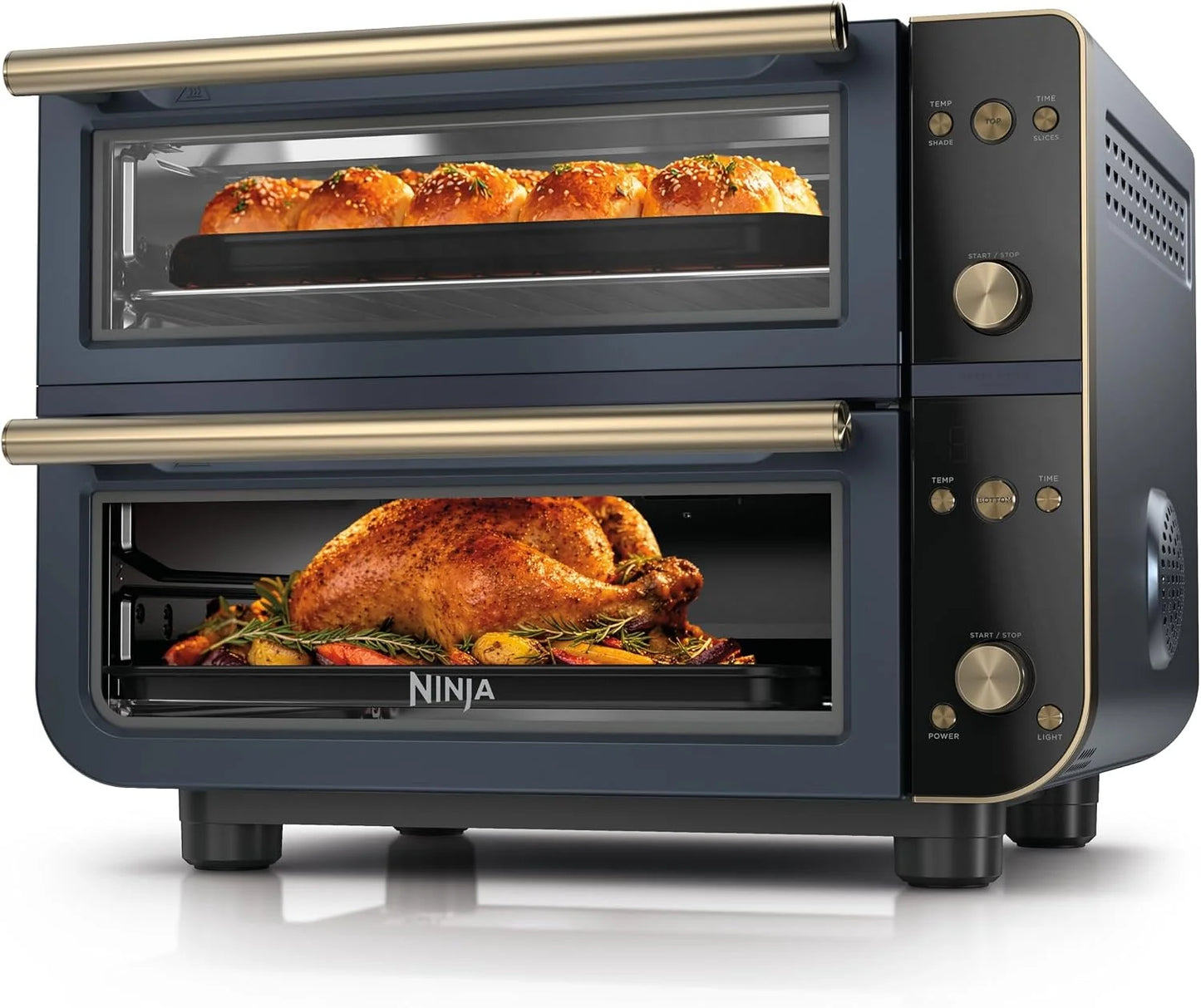 Ninja Double Oven Pro Smart XL, 30.2 Qt, 12-in-1, Cyberspace, DCT801BL