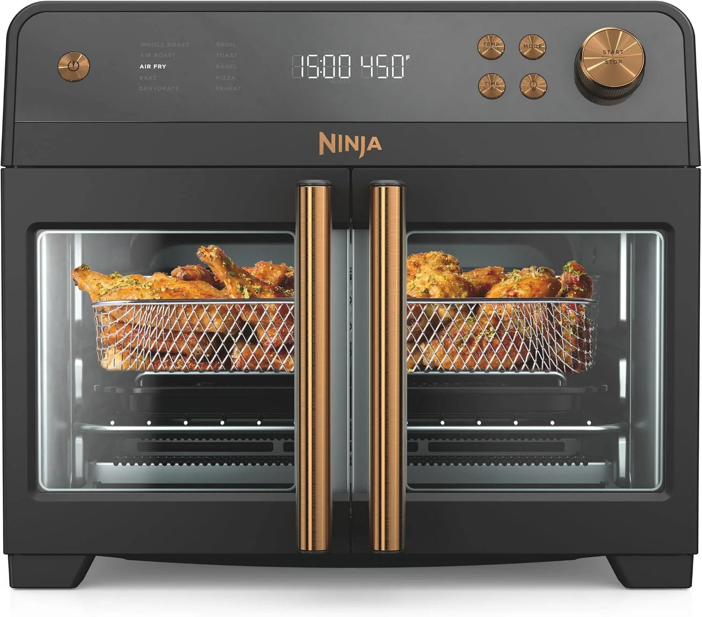 Ninja French Door Premier Air Fry Oven, 10-in-1, Black, FO101BK