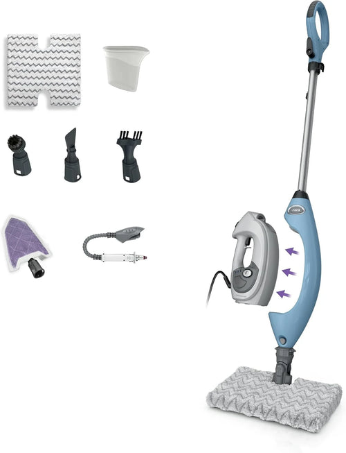 Shark Lift-Away Steam Mop with Detachable Handheld Steam, Blue, S3972BRN
