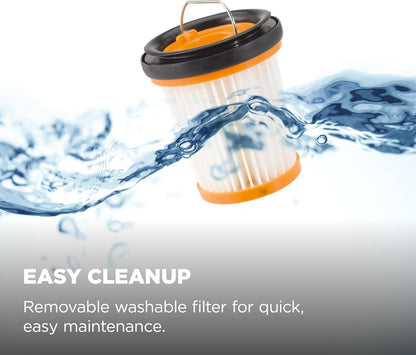 Shark WANDVAC Cordless Hand Vacuum, Lightweight & Portable at 1.4 lbs., Powerful Suction, Charging Dock, One-Touch Empty for Car & Home, French Gold, WV201GD