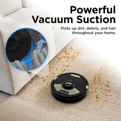 Shark Matrix Plus 2-in-1 Robot Vacuum & Mop, Black/Brass, AV2613WA