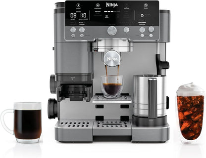 Ninja Luxe Café Premier Espresso & Rapid Cold Brew, Gunmetal, ES601GM