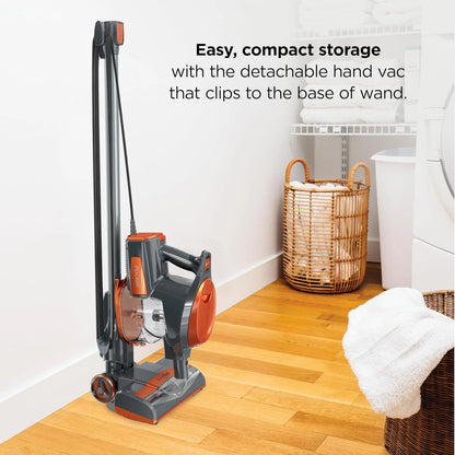 Shark Rocket Corded Stick Vacuum, Carpet & Hard Floors, Gray/Orange, HV301