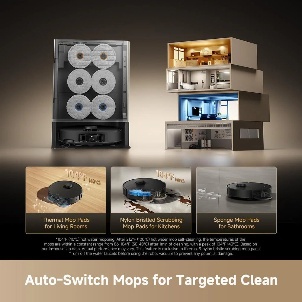 dreame Matrix10 Pro Robot Vacuum and Mop with AI RGB Avoidance