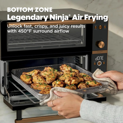 Ninja Double Oven Pro Smart XL, 30.2 Qt, 12-in-1, Onyx, DCT801BK