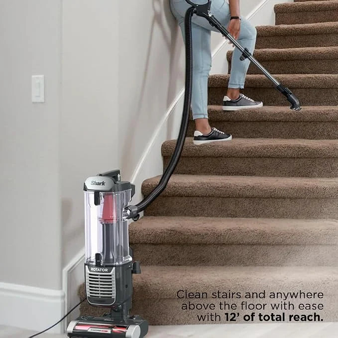 Shark ZU102 Rotator Pet Upright Vacuum with PowerFins HairPro & Odor Neutralizer Technology, Charcoal, 2.9 L Dust Cup