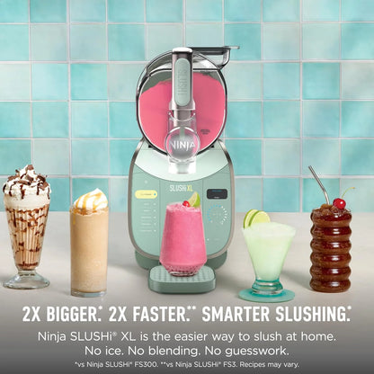 Ninja SLUSHi XL Smart Frozen Drink Maker, 10+ Servings, Green, FS601GN