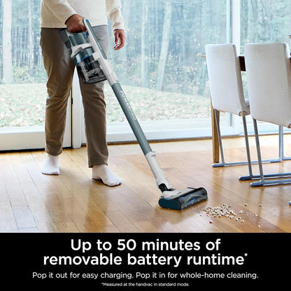 Shark PowerPro Plus Cordless Stick Vacuum, Pure Water, IZ377H