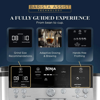 Ninja Luxe Café Premier 3-in-1 Espresso Machine, Drip Coffee, & Cold Brew