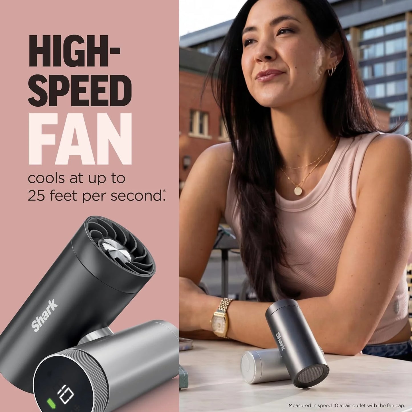 Shark ChillPill 3-in-1 Fan, Mist and Cooling Plate, Carbon, FA022