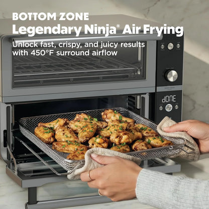 Ninja Double Oven Pro Smart XL, 30.2 Qt, 12-in-1, Stainless Steel, DCT801
