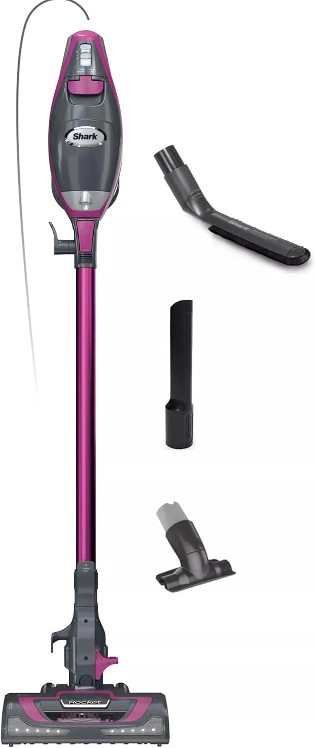 Shark Rocket Pro DLX Corded Stick Vacuum, XL Cup, Handheld, Fuchsia, HV371