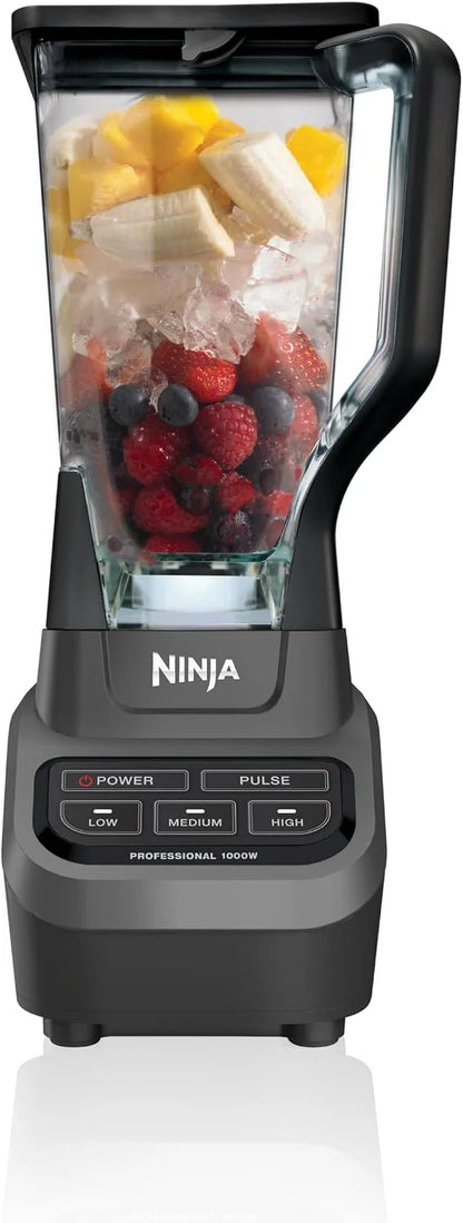 Ninja Professional Blender, 1000W, Total Crushing Tech, 72oz Pitcher, BL610