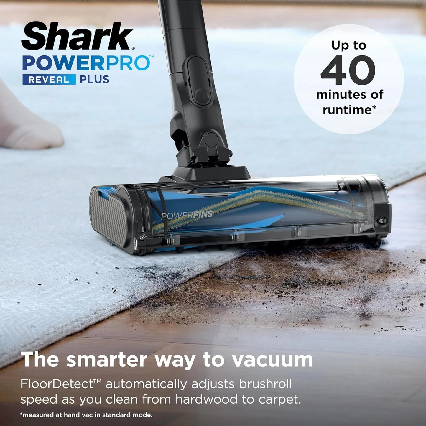Shark PowerPro Reveal Plus Cordless Vacuum Cleaner - Charcoal - IZ376H