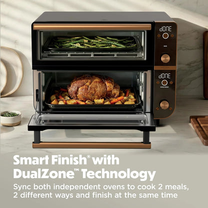 Ninja Double Oven Pro Smart XL, 30.2 Qt, 12-in-1, Onyx, DCT801BK