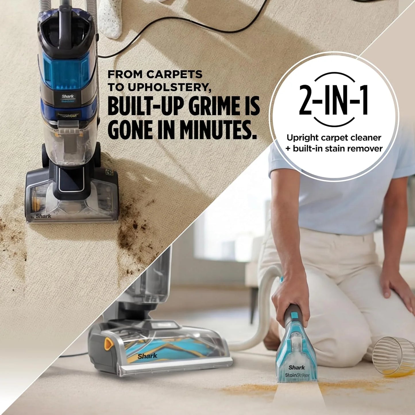 Shark CarpetXpert HairPro StainStriker Carpet & Stain Cleaner, EX304