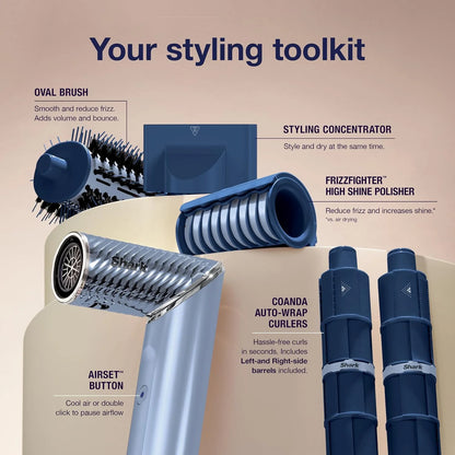 Shark FlexStyle IonCurl Ion Air Drying, Curling and Styling System, HD840