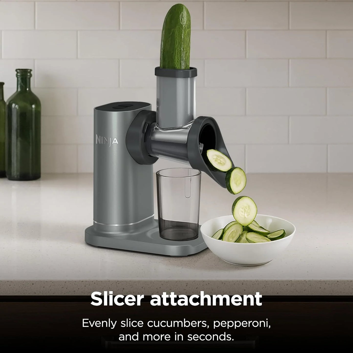 Ninja NeverClog 3-in-1 Juicer, Slicer & Shredder, 32oz Vessel, JC152