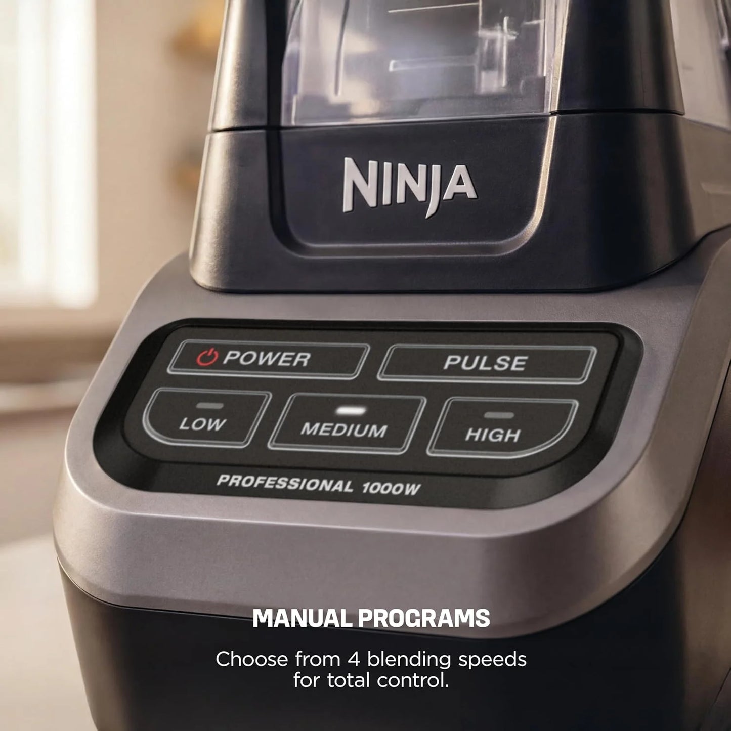 Ninja Professional Blender, 1000W, Total Crushing Tech, 72oz Pitcher, BL610