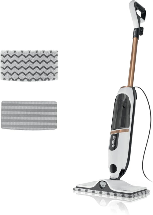 Shark SteamSpot Steam Mop with Steam Blaster Technology, White, S2001