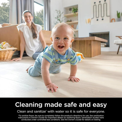 Shark Steam Mop for Sealed Hard Floors with 2 Dirt Grip Pads, White, S1000