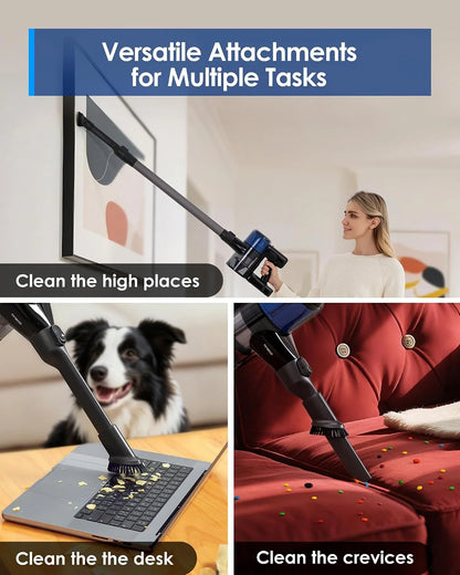 Tineco Pure ONE S30 Cordless Vacuum Cleaner, 150AW Powerful Suction, Zero Tangle Brush, Up to 65min Runtime, Stick Vacuum Cleaner for Pet Hair, Carpet & Hard Floor