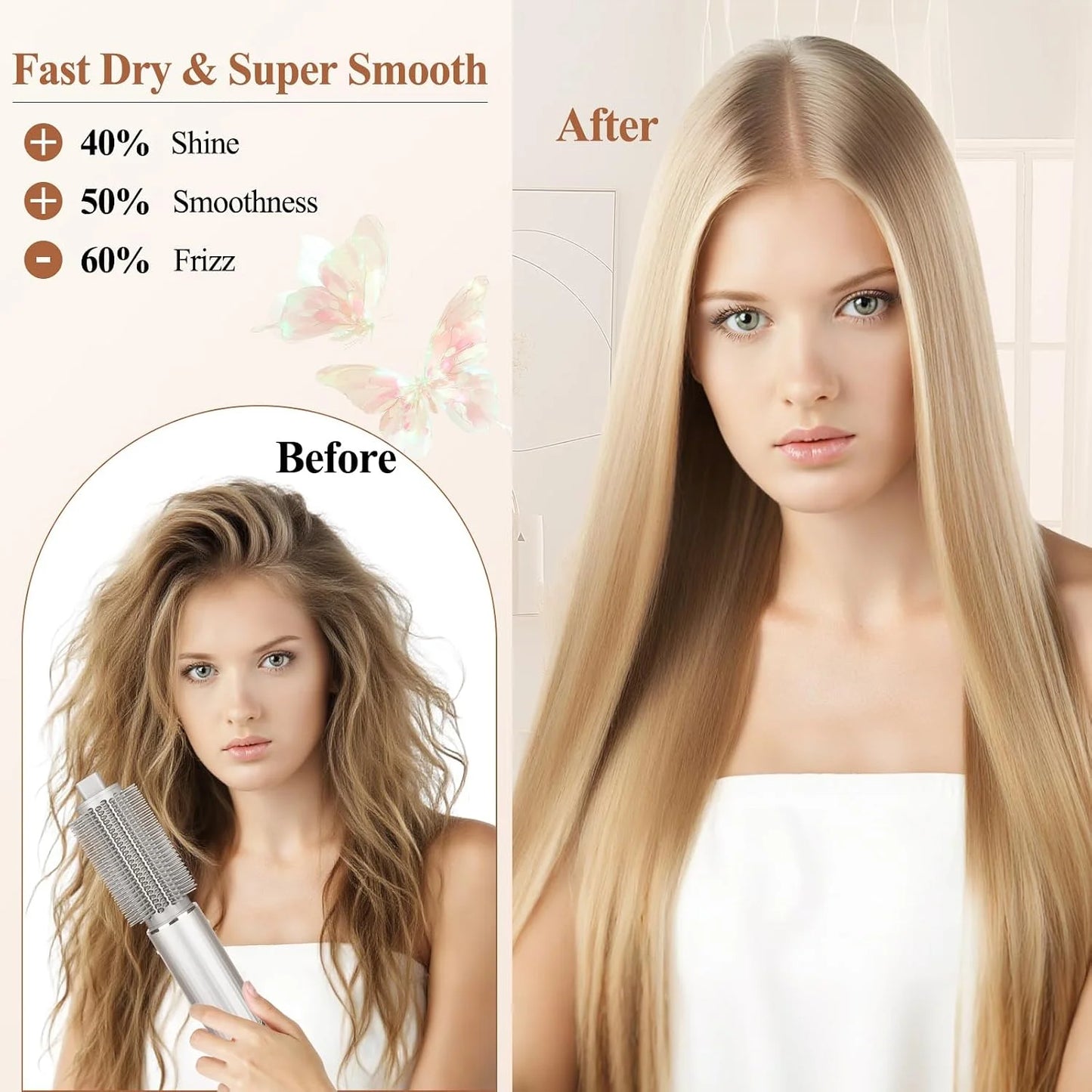 Round Volumizing Brush for Shark FlexStyle Attachment