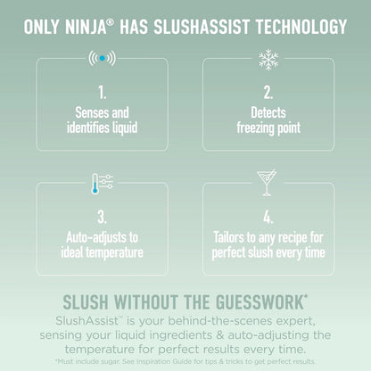 Ninja SLUSHi XL Smart Frozen Drink Maker, 10+ Servings, Green, FS601GN
