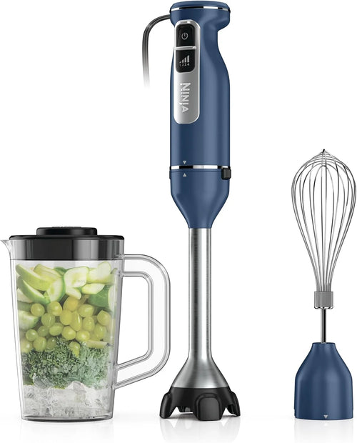 Ninja Immersion Blender & Whisk, 4 Speeds, 4oz Cup, Deep Navy, CI201ND