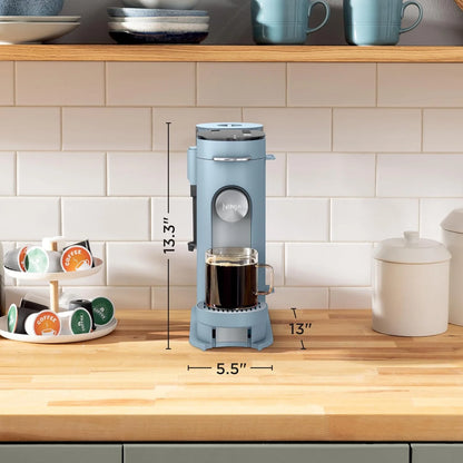 Ninja Pod & Grounds XL Coffee Maker, K-Cup Compatible, Denim Blue, PB055ABL