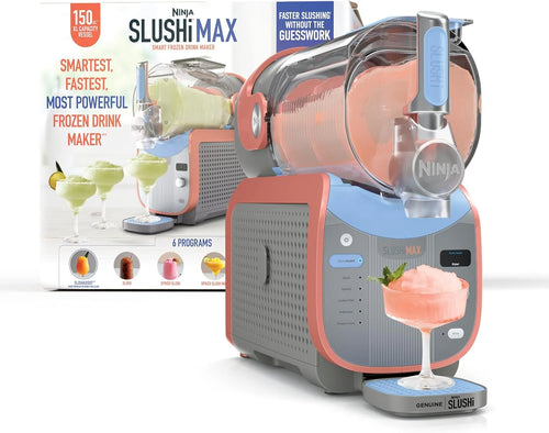 Ninja SLUSHi MAX Smart Frozen Drink Maker, 12+ Servings, Peach, FS605