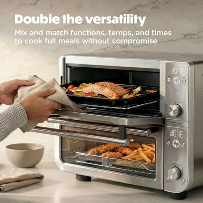 Ninja Double Oven Pro Smart XL, 12-in-1, Silver, DCT821