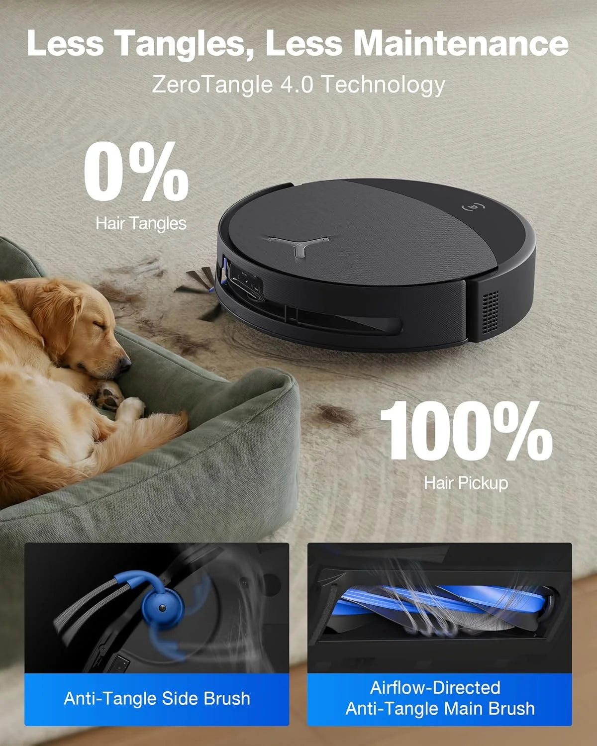 ECOVACS DEEBOT T90 PRO Omni Robot Vacuum and Mop, 30000Pa Blast Suction