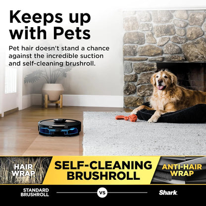 Shark Matrix Plus 2-in-1 Robot Vacuum & Mop, Black/Brass, AV2613WA