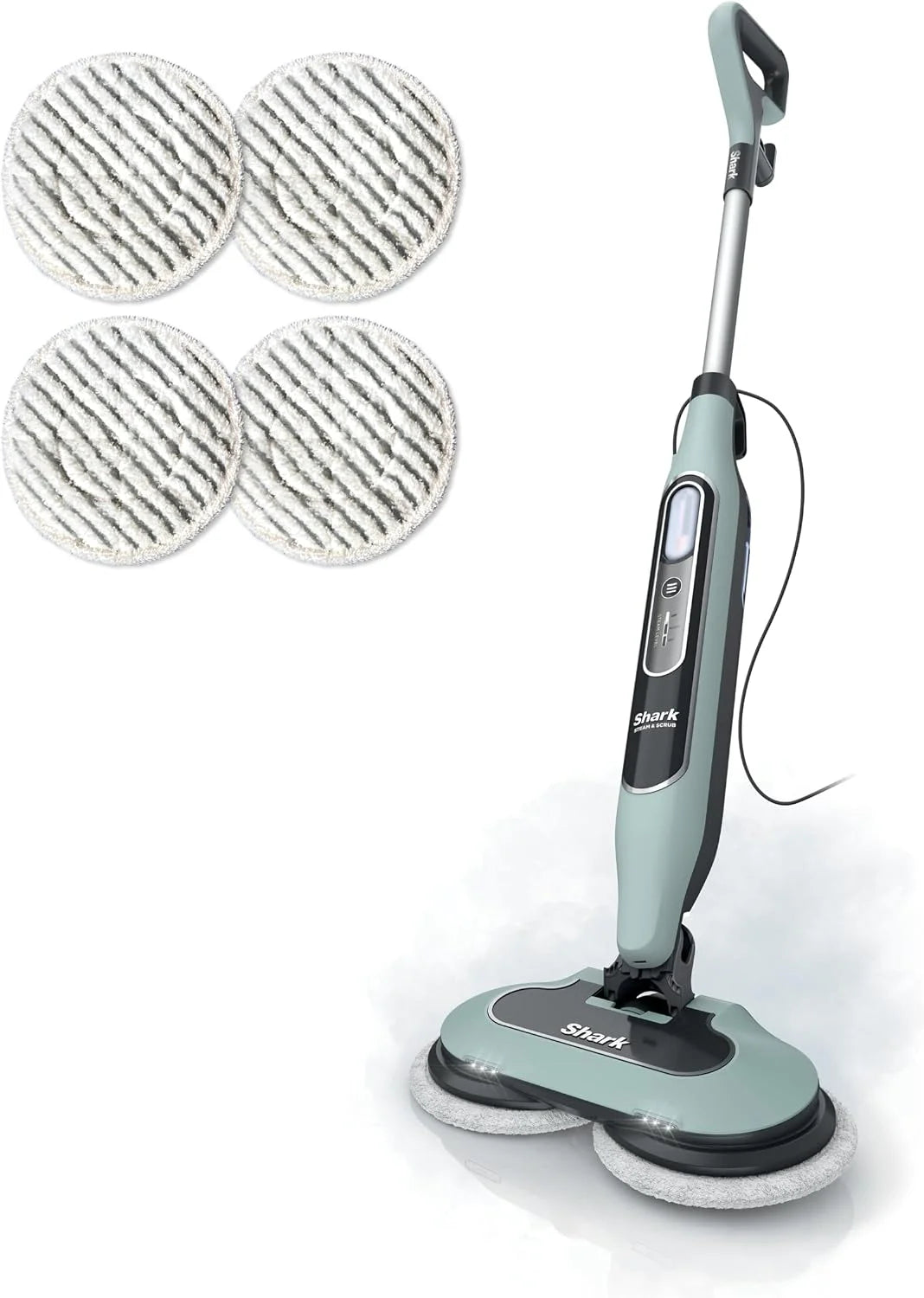 Shark Steam & Scrub Steam Mop, All-in-One Hard Floor Cleaner, Grey, S8001