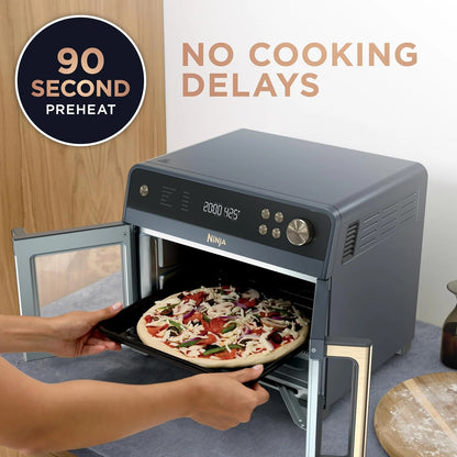 Ninja French Door Premier Air Fry Oven, 10-in-1, Cyberspace, FO101BL